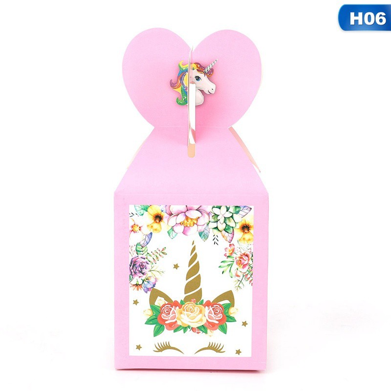 Bộ dụng cụ trang trí tiệc sinh nhật hình kỳ lân dễ thương cho trẻ nhỏ
