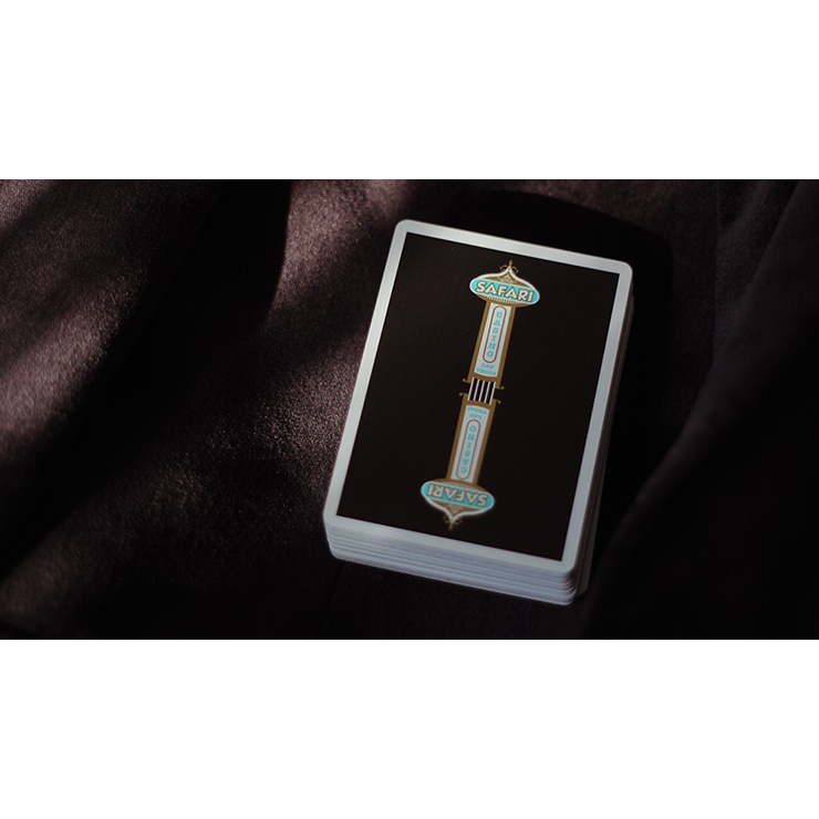 Bộ bài tây, bài ảo thuật Safari Casino Black Playing Cards by Gemini - Bài Mỹ - Bài Chính Hãng