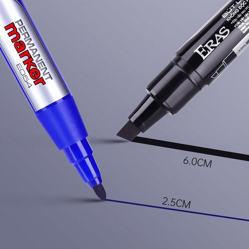 Hộp 12 bút lông dầu Eras E054, Bút dạ dầu 2 đầu cao cấp