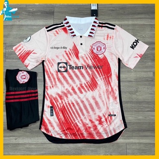 Bộ Quần Áo CLB Manchester United màu hồng vệt đỏ 22-23 bản SPF Thái - Alex Sport