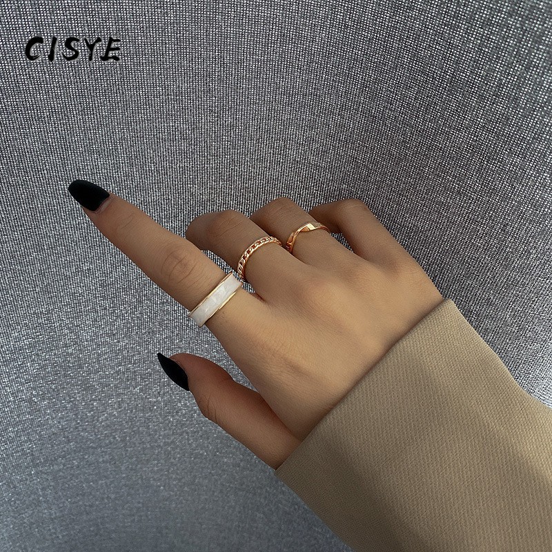 Bộ 3 nhẫn thời trang phong cách châu Âu cho nữ