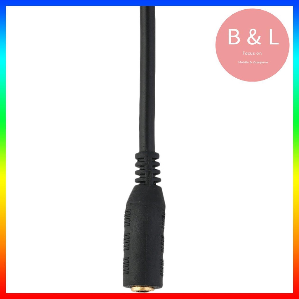 [BL]Black 12 FT 3.5mm Male To Female Stereo Audio MP3 Headphone Extension Cable