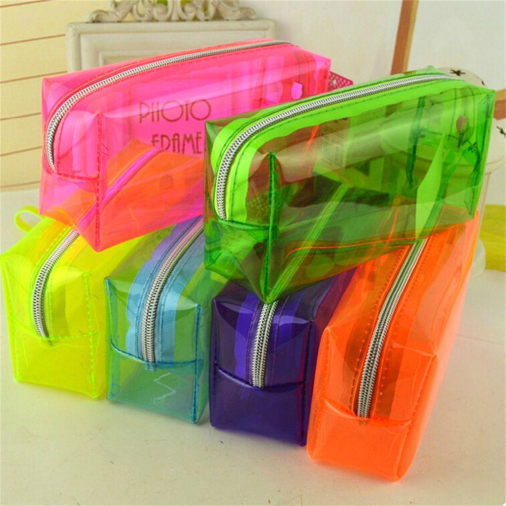 Túi Đựng Bút Dạ Quang Trong Suốt Sáng Tạo Ốp