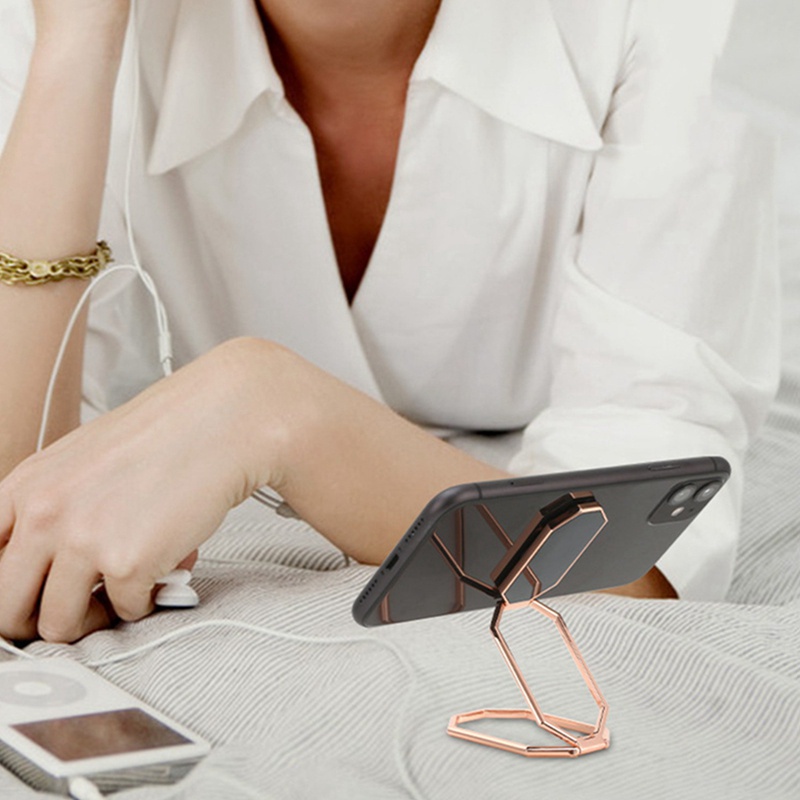 Longwayfushi1 Mobile Giá Đỡ Điện Thoại Kim Loại Siêu Mỏng Để Bàn Tiện Dụng