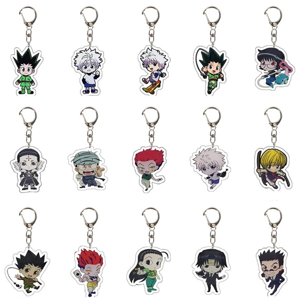 2 Móc Khóa Họa Tiết Hoạt Hình Kurapika Bằng Acrylic