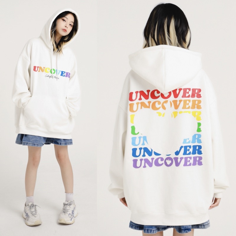 Áo Hoodie Uncover Basic V2 ( Trắng )