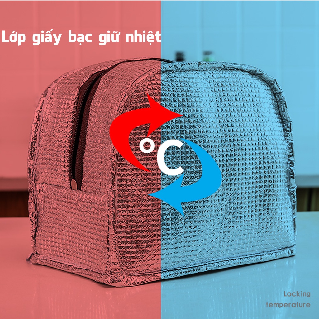 Túi đựng hộp cơm TGN-001 thiết kế khóa kéo chắc chăn chống thầm nước