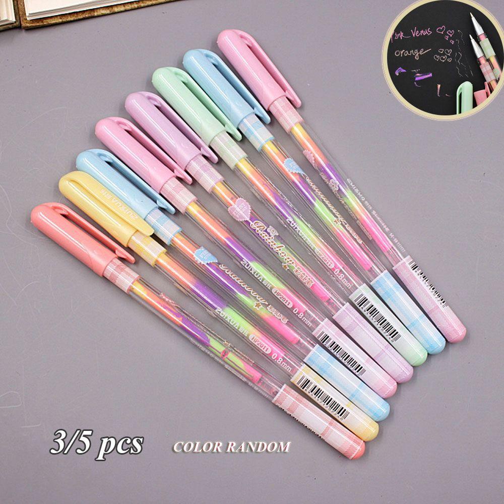 Set 3 / 5 Bút Mực 6 Trong 1 Nhiều Màu Sắc Tiện Dụng Chất Lượng Cao