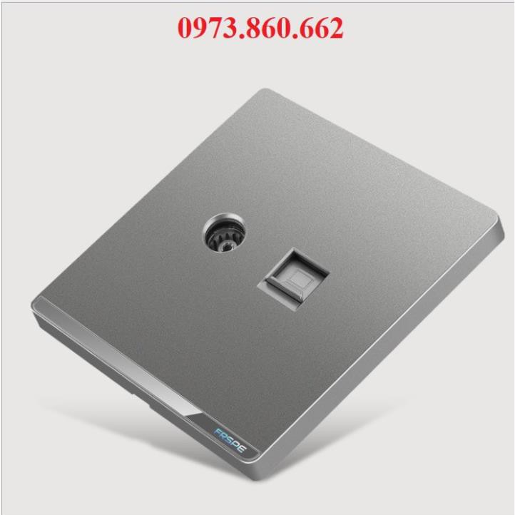 Ổ cắm công tắc ghi xám cao cấp -TBĐ