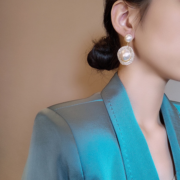 Khuyên Tai Nữ Đính Ngọc Thời Trang