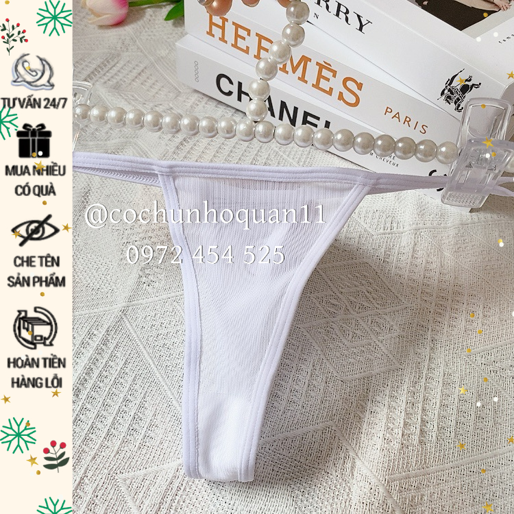 CK118 - Quần lót thun lưới có đuôi thỏ siêu gợi cảm -cochunhoquan11