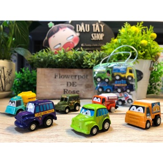 Bộ 6 xe chạy đà mini cho bé_clip&anh thật