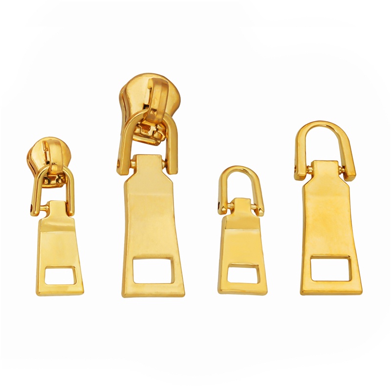 Set 2 đầu kéo bằng kim loại có thể tháo rời cho khoá kéo ba lô / áo khoác diy