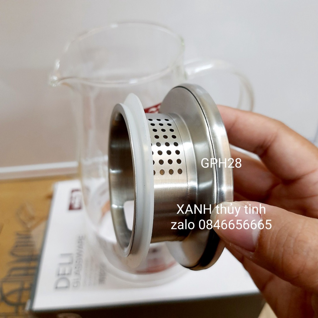 Bình thủy tinh nắp inox 1800ml - mã GPH28