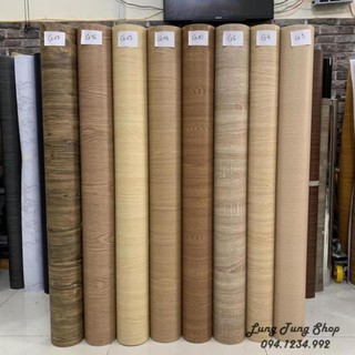 Decal vân gỗ - giấy dán tường bàn tủ vân gỗ có sẵn keo ( khổ 1,2m )