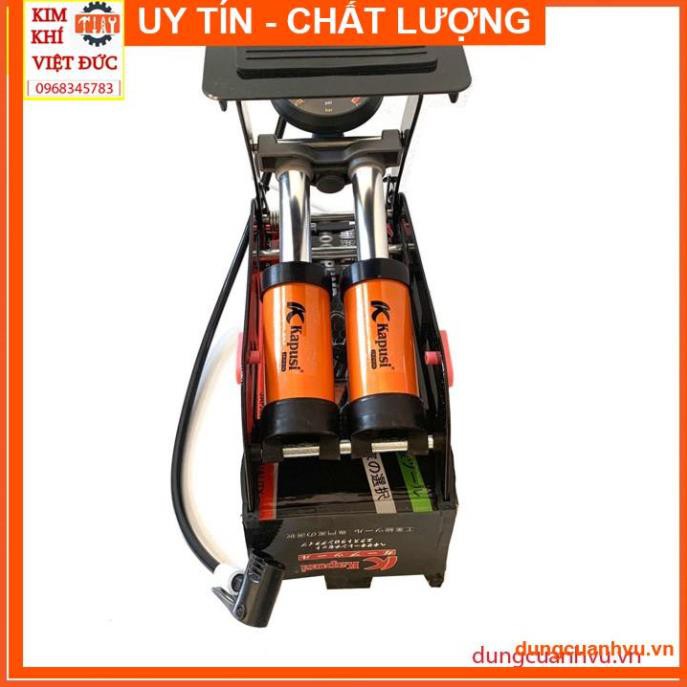 Bơm hơi đạp chân 2 ống hiệu Kapusi Nhật Bản