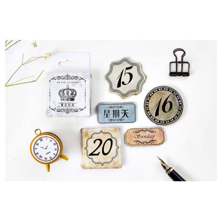 Bộ 46 Sticker Chữ Số Trang Trí E121