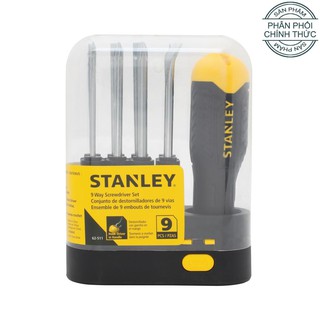 [STANLEY] Bộ tô vít, tuốc nơ vít 9 kiểu Stanley 62-511