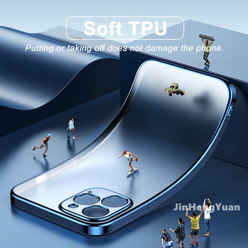 Ốp điện thoại trong suốt khung vuông cổ điển cho iPhone X XR XS MAX 6 7 8 Plus 12mini 11 12 Pro Max SE 2020 | BigBuy360 - bigbuy360.vn