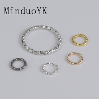 Bộ 100 vòng nối tròn xoắn 8 10 15 18 20 Mm dùng làm trang sức thủ công