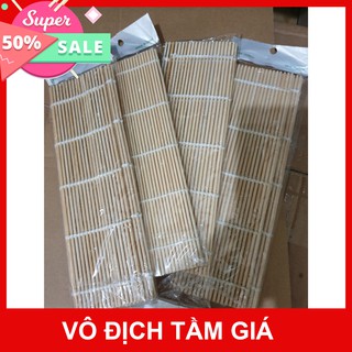 mành tre cuộn kimpap sushi cơm cuộn