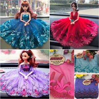 Ren Thêu Hoạ Tiết Đẹp May Váy Búp Bê bản 22x50cm Sunnydoll