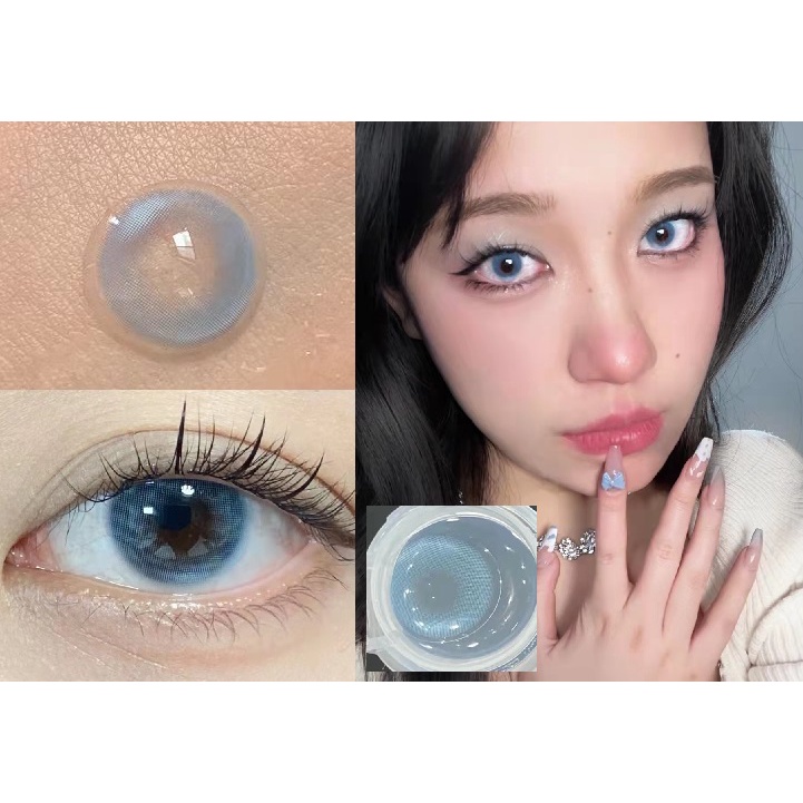 (22.(Grade 0-8.00) Dòng Thượng Hải, Thương Hiệu OVOLOOK, 14.00mm, (Màu Xanh Dương)