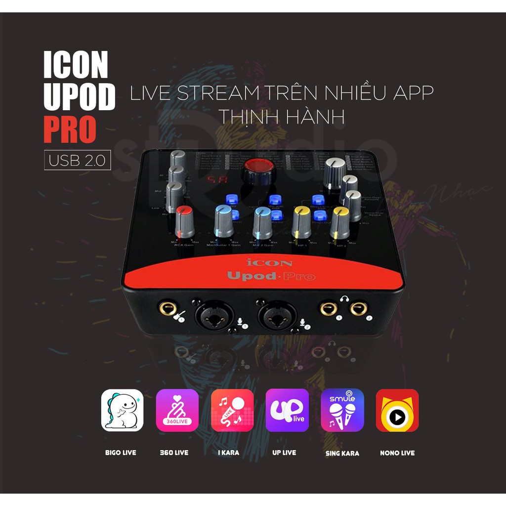 Bộ livestream Icon Upod Pro Micro thu âm Takstar PC-K200