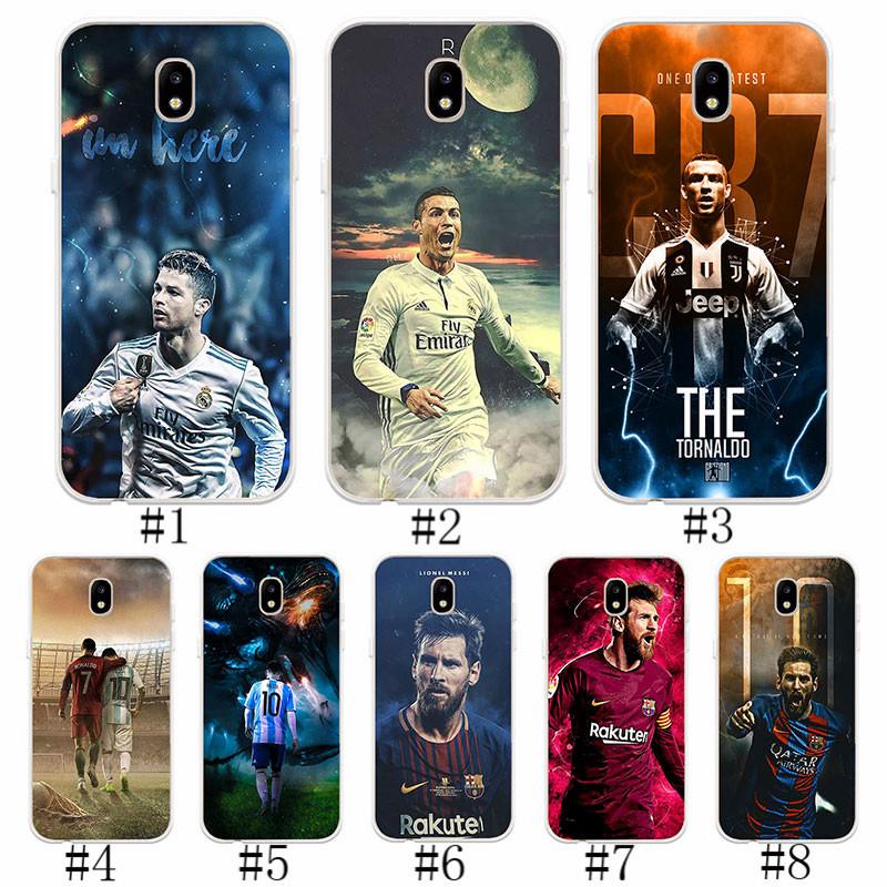 Ốp điện thoại silicon Samsung Galaxy J3 Pro J5 Pro J7 Pro 2017 Vỏ nhựa TPU mềm có họa tiết C.Ronaldo Messi