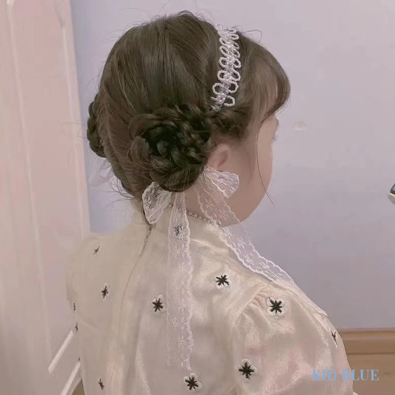 Dây Cột Tóc Đính Ngọc Trai Pha Lê Hai Công Dụng Phong Cách Nhật Hàn