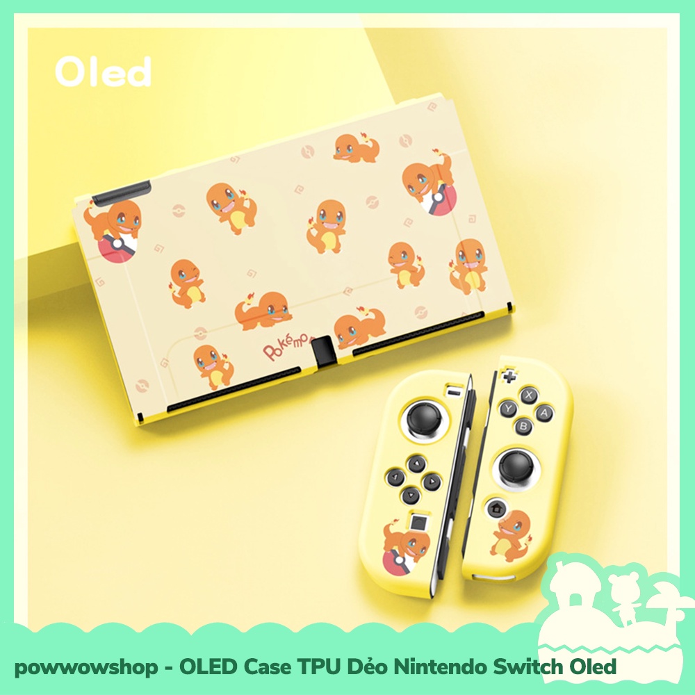 [Sẵn VN - Hỏa Tốc] OLED Phụ Kiện Case Ốp TPU Dẻo Cho Máy Game Nintendo Switch OLED Anime Manga Zelda Kirby