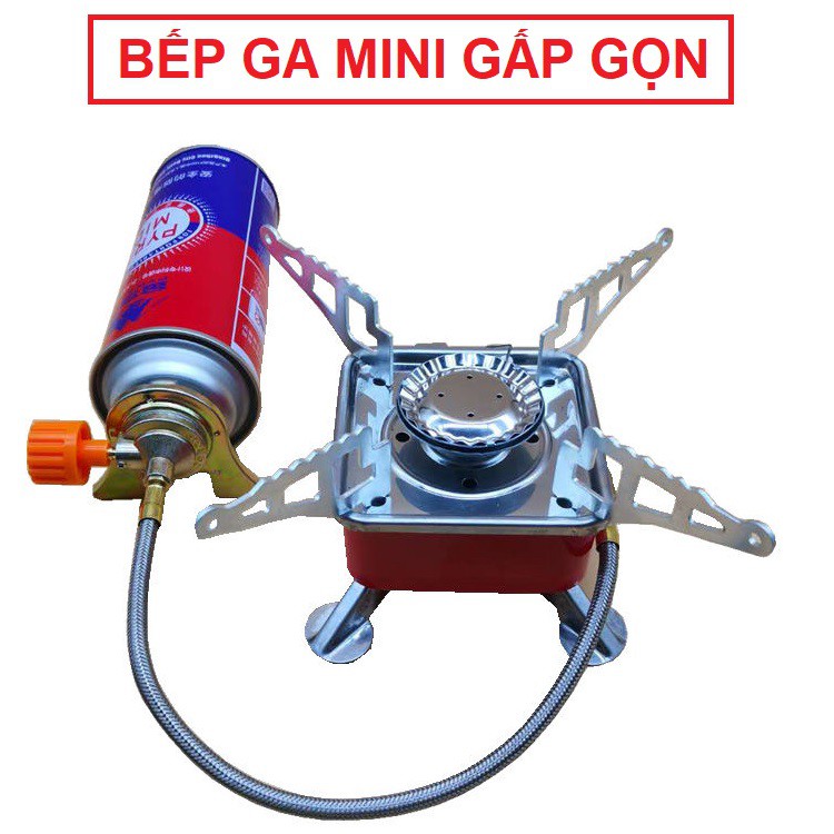 Bếp ga mini gấp gọn bếp ga du lịch nhỏ gọn tiện lợi khi đi phượt , dã ngoại vt186
