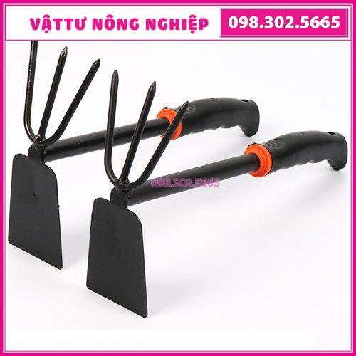 [Giá hủy diệt] bộ 2 dụng cụ làm vườn gồm XẺNG, CUỐC CÀO SỚI ĐẤT 2 trong 1 CÁN CAO SU dài 30cm tiện dụng