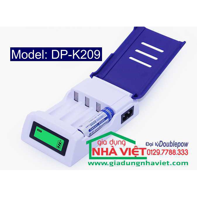 SẠC PIN DOUBLEPOW DP-K209 CÓ MÀN HÌNH