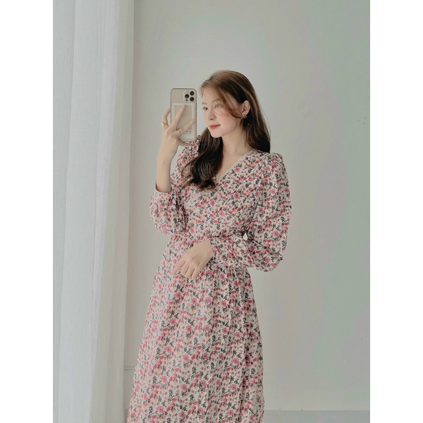 Maxi hoa viền ren 🌷🌷🌷 Items ko thể thiếu cho cô nàng mê vintage Đẹp từ form đến chất luôn cả nhà