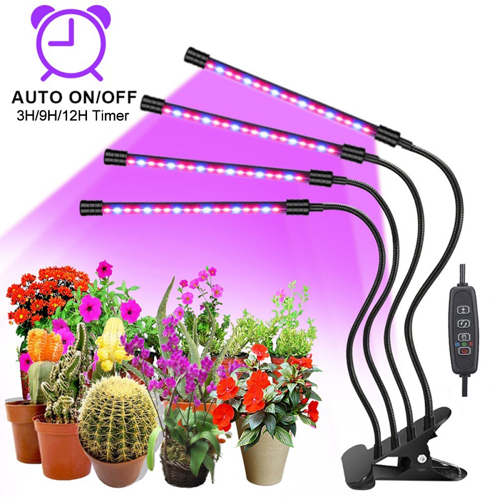 Đèn LED 40w 4 Bóng Hỗ Trợ Cây Trồng Trong Nhà