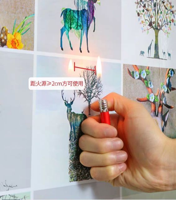 Decal dán bếp tráng nhôm cách nhiệt mẫu hoa và chim khổ 60cm