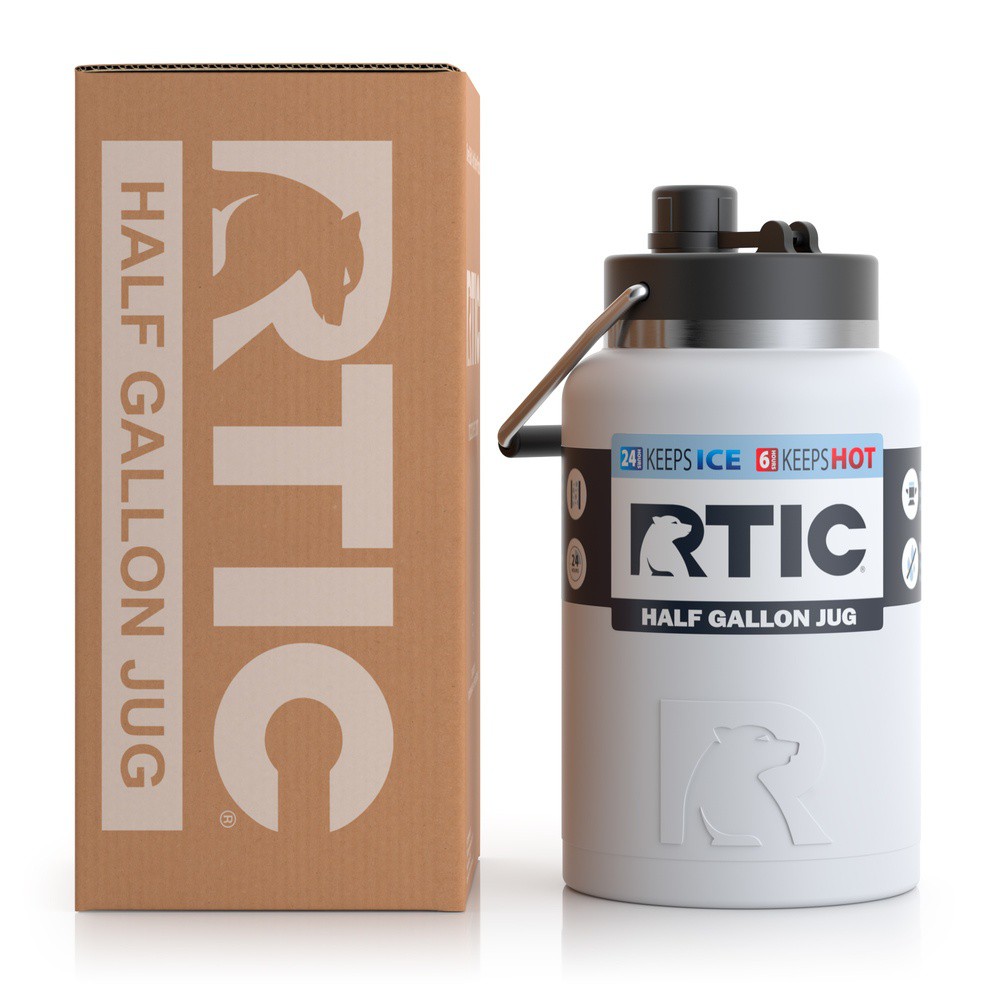 Bình giữ nhiệt Mỹ RTIC 1L9 / 3L8 bằng thép không gỉ - RTIC Half Gallon Jug Stainless Steel