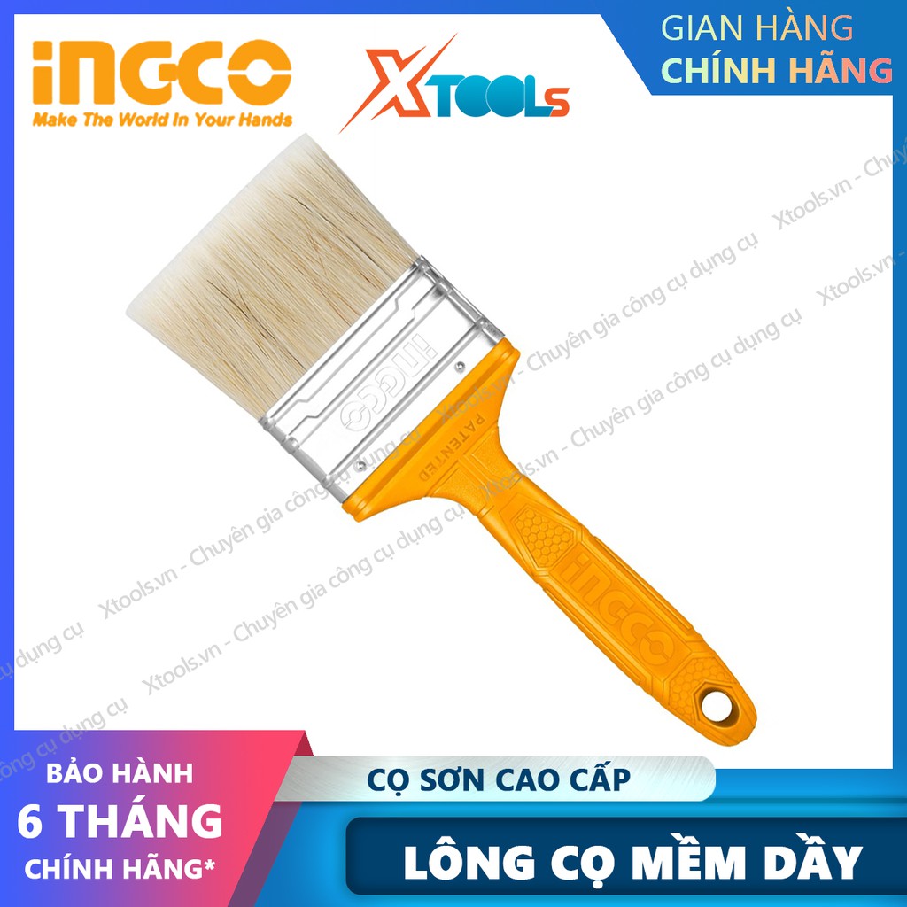 Cọ sơn nhà INGCO đủ size chổi sơn cao cấp sửa chữa nhà cửa làm mộc cơ khí trang trí decor phòng ngủ vệ sinh đồ điện tử