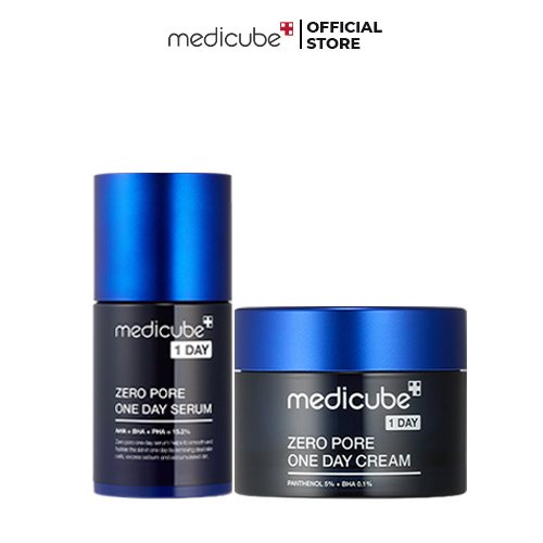 Set dưỡng medicube ZERO PORE ONE DAY SERUM + CREAM