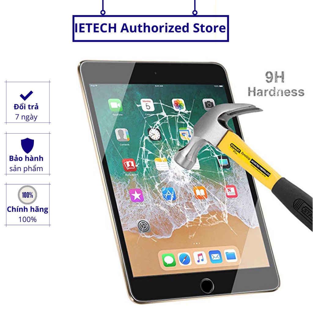 Kính cường lực cho iPad 2017/2018 chống xước, chống vỡ màn hình - Thương hiệu PKCB