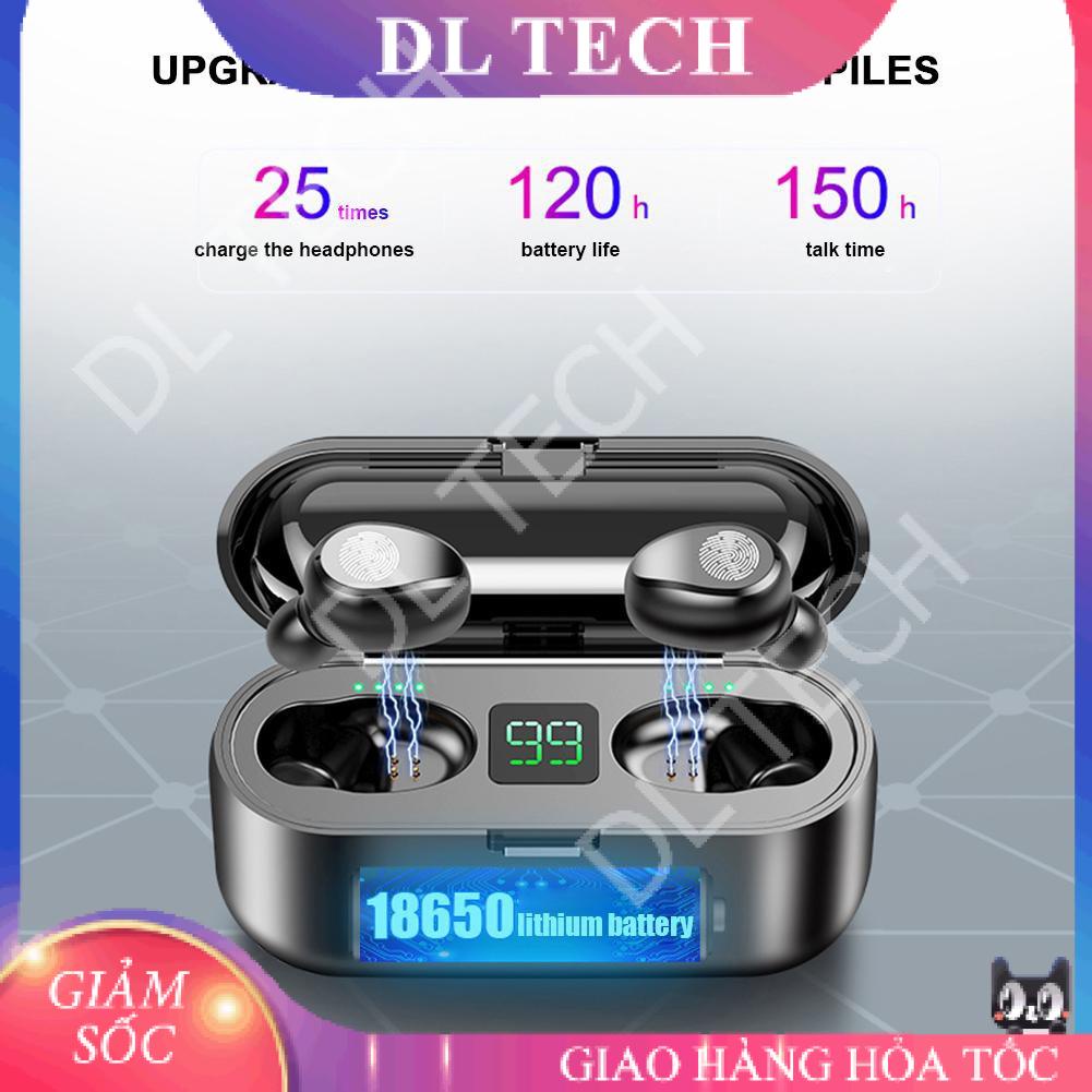 (Bản Quốc tế) Tai nghe Bluetooth TWS F9 không dây nút cảm ứng kháng nước thể theo stereo mã F9 DL TECH