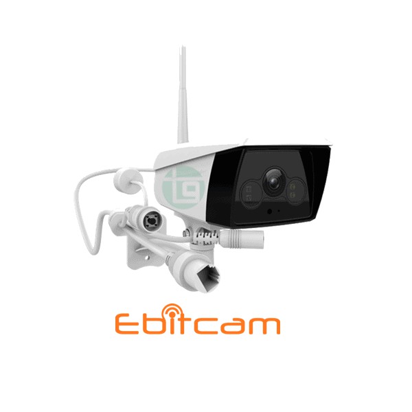 Camera EbitCam EB02 IP Wifi 3MP ngoài trời, 2 Led trắng 20m, MicroSD, Phát hiện chuyển động