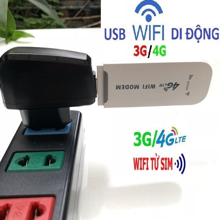 [Mã 159ELSALE hoàn 7% đơn 300K] Thiết Bị Wifi Dongle 4G Chuẩn LTE Usb Dongle 4G Wifi Không Dây Chuẩn Tốc Độ