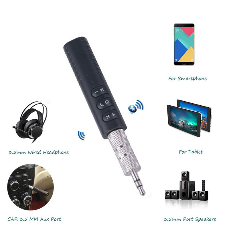 Bluetooth Audio Adapter 3.5mm AUX Adapter Bluetooth V5.0 Transmitter Receiver Wireless AUX Audio Music