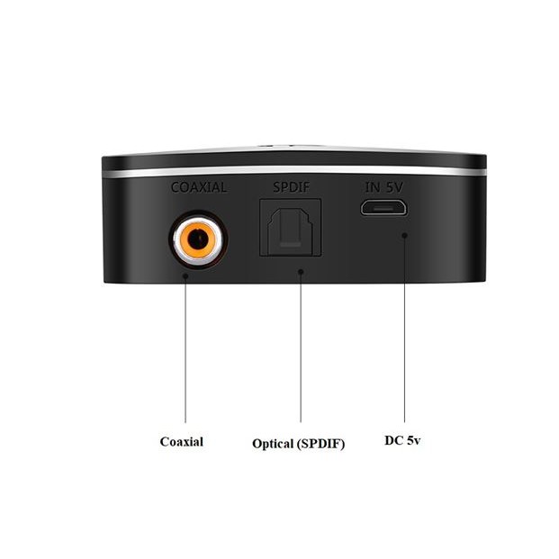 [Mã ELMS5 giảm 7% đơn 300K] Bộ nhận Bluetooth 5.0 Music Receiver cổng Optical + Coaxial Ugreen 40855, Có APTX