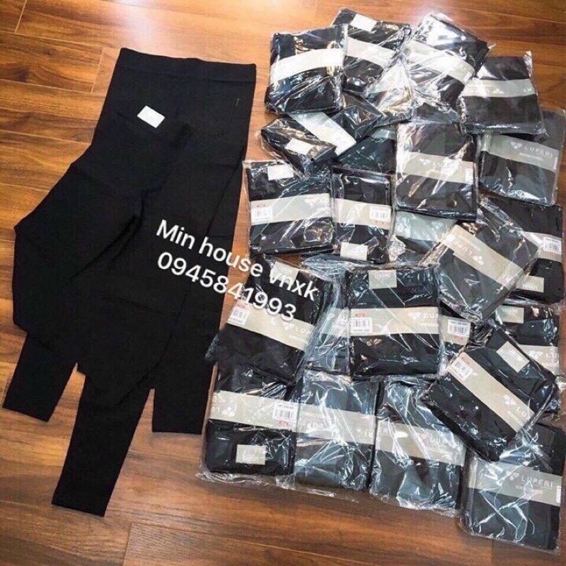 Quần legging trơn luperi nâng mông tôn dáng thon gọn vòng eo