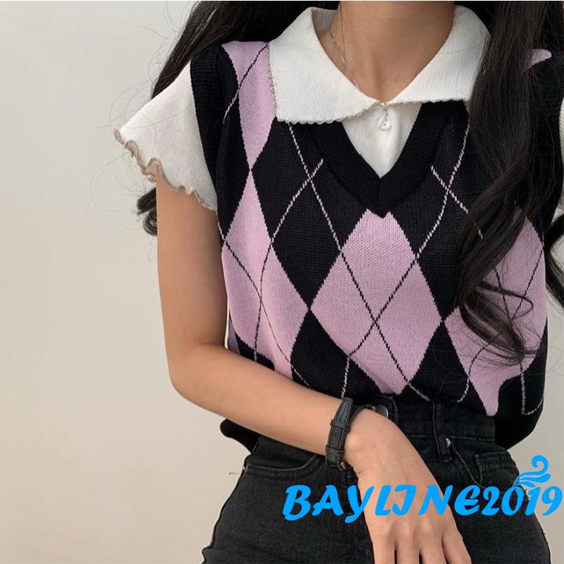 Áo Len Nữ Không Tay Cổ Chữ V Thời Trang Quyến Rũ