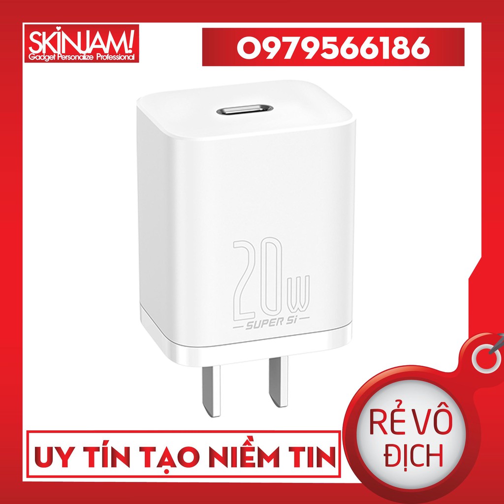 | Baseus | Củ Sạc Nhanh 20W Cho IPhone 12 Series Chính Hãng Baseus Super Si Quick Charger Bảo Hành 18 Tháng