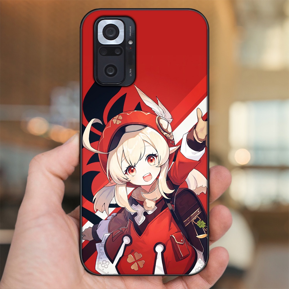Ốp lưng Xiaomi Redmi Note 10 Pro viền đen in hình Klee Genshin Impact